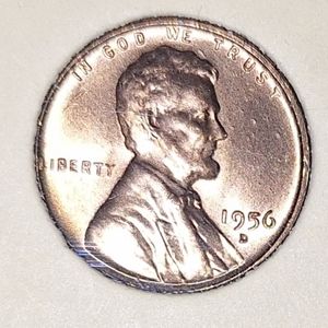 1956 D Lincoln Wheat Penny Mint